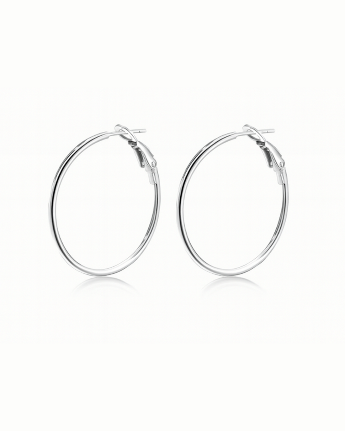 Silver Hoop Earrings